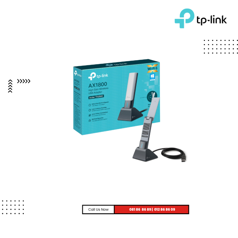 USB Wireless TP-LINK | AX1800 High Gain Wireless  ( Archer TX20UH  )