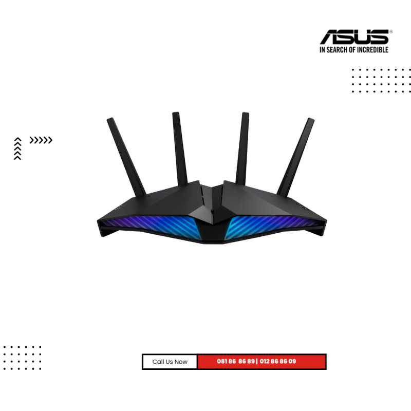 Router Asus | RT-AX82U-Frequency Band Class Dual-Band Wi-Fi  6