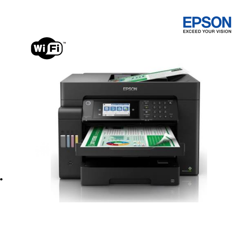 Printer Color | Epson Eco Tank L15150  A3 Wi-Fi Duplex Ink Tank( Print, Scan, Copy, Fax with ADF)