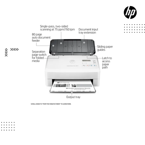Scanner HP | ScanJet Flow 7000 s3 Sheet-feed Scanner (75 ppm/150 ipm) USB