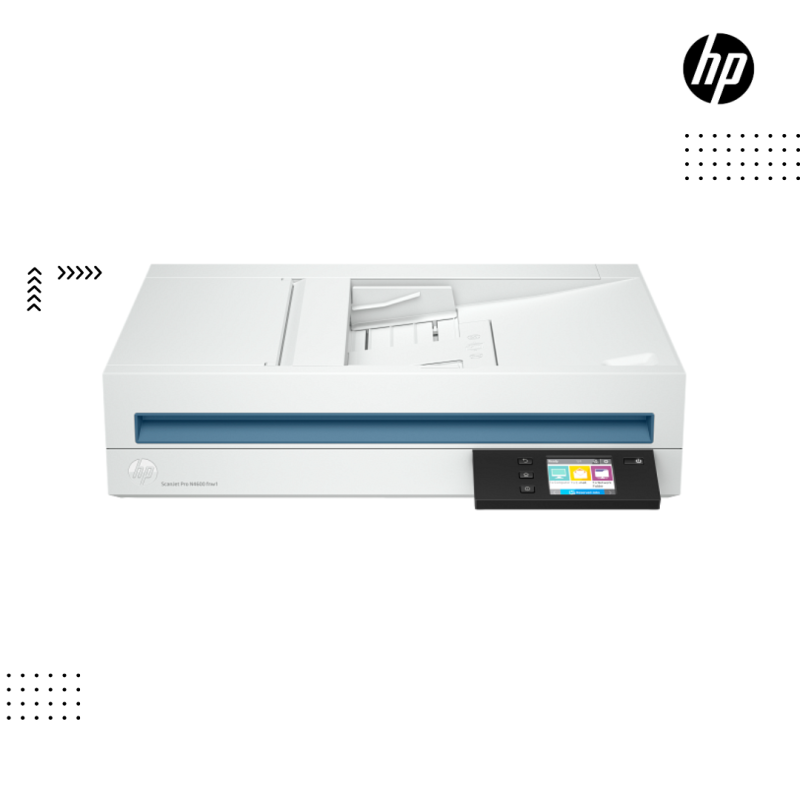 Scanner HP | ScanJet Pro N4600 fnw1 Scan Speed: Up to 40ppm/80ipm-ADF Capacity: 100 sheets