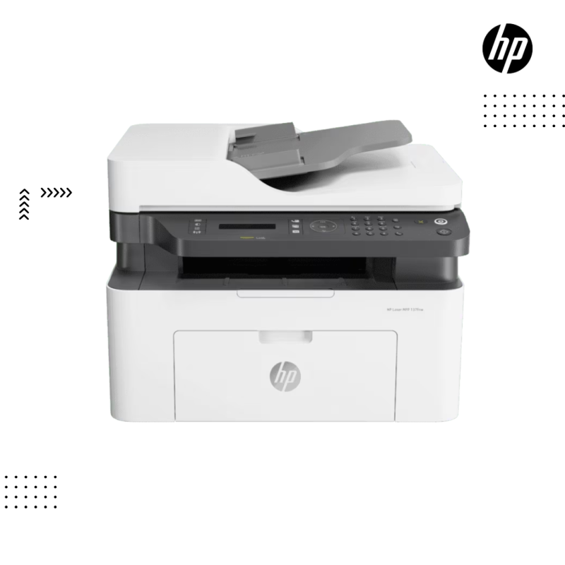 Printer HP | LaserJet MFP M139FNW ( Print, Scan ,Copy ) WIFI  ( Black/White)