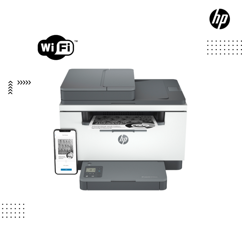 Printer HP | LaserJet MFP M236sdw with ADF 3-in1 B/W (Print, Scan, Copy) (A4) WI-FI-( Toner 136A )