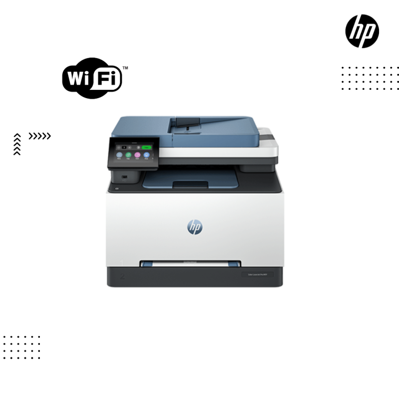 Printer HP Color | LaserJet Pro MFP 3303fdw - A4 Color (Print, copy, scan, fax)  WIFI ( Toner 222A/222X )