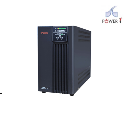 UPS POWER-T | 3KVA 3000VA/2400W Online UPS (Battery 12V7.2Ah x6pcs)