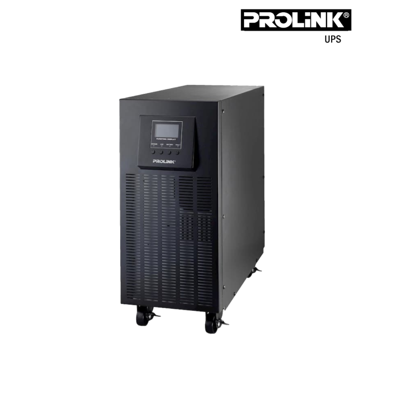 UPS Prolink | 10KVA Online [ PRO810-QS, LCD, Terminal, USB, RS232 port, PF1.0 ] (battery 9AHx20)