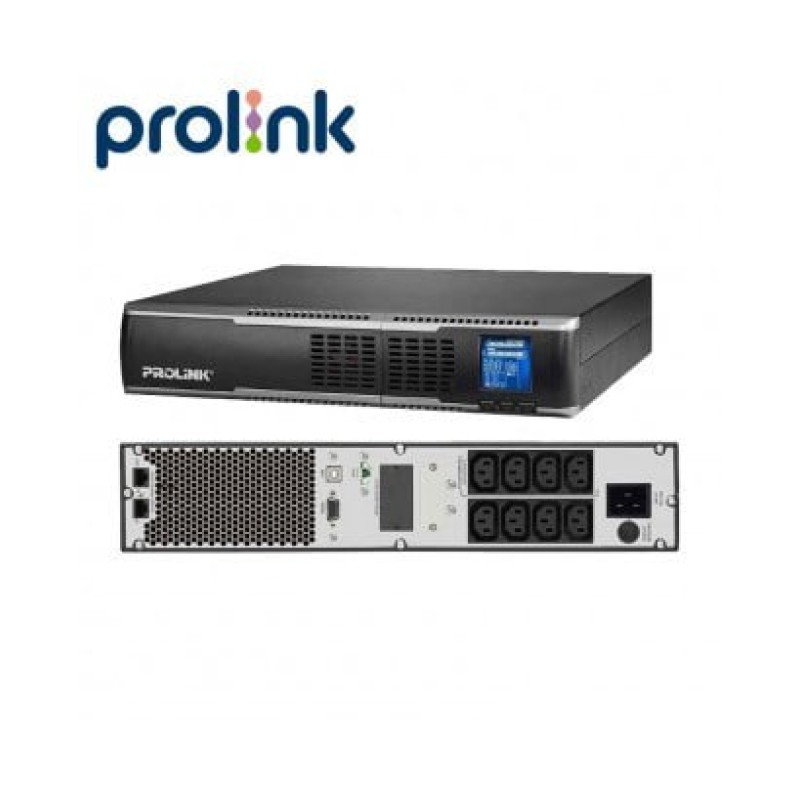 UPS Prolink  | 3KVA -PRO803-ERS, Rack mount, LCD, 9xIEC, USB, RS232 port, PF0.9 (battery 9AHx6)