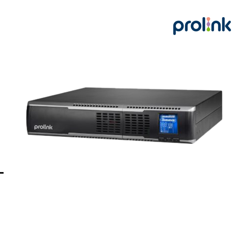 UPS Prolink  | 3KVA PRO803-ERS, Rack mount, LCD, 9xIEC, USB, RS232 port, PF0.9 (battery 9AHx6)