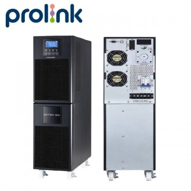 UPS Prolink | 6KVA  Online - PRO906-ES, LCD, USB, RS232 port, PF0.9  (battery 9AHx16)