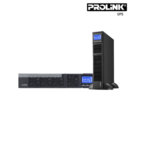 UPS Prolink | 10KVA Online [ PRO810-QRS, Rack mount, LCD, Terminal, USB, RS232, PF1.0 ]  (battery 9AHx20 )