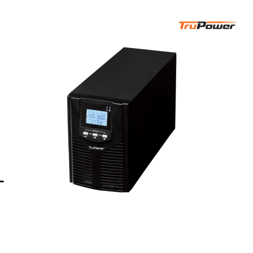 UPS TruPower | TP901II (1KVA ) 220V LCD Online Premium HF UPS with USB (3x12V7Ah)