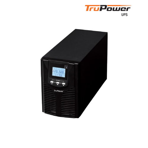 UPS TruPower |  TP901II -1KVA- 220V LCD Online Premium HF UPS with USB (3x12V7Ah)