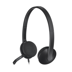 Headsets Logitech |  H340 Black USB with Noise-Cancelling Mic (981-000477)