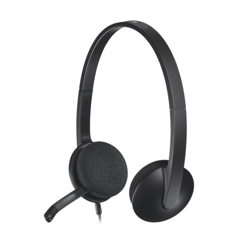 Headsets Logitech |  H340 Black USB with Noise-Cancelling Mic (981-000477)